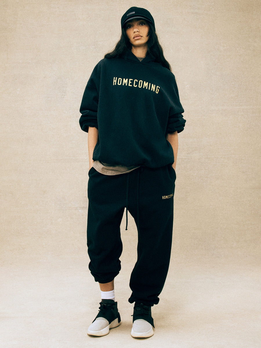 ESSENTIALS Heavy Fleece Hoodie Black