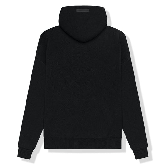 Fear Of God Essentials Black Knit Hoodie