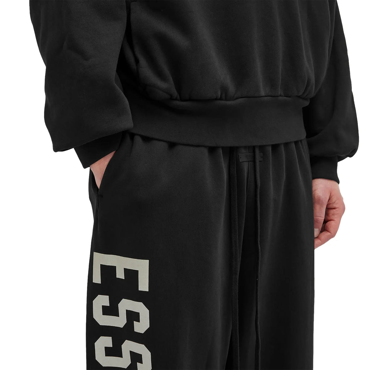 Fear Of God Essentials Heavy Fleece Relaxed Fit Black Sweatpants
