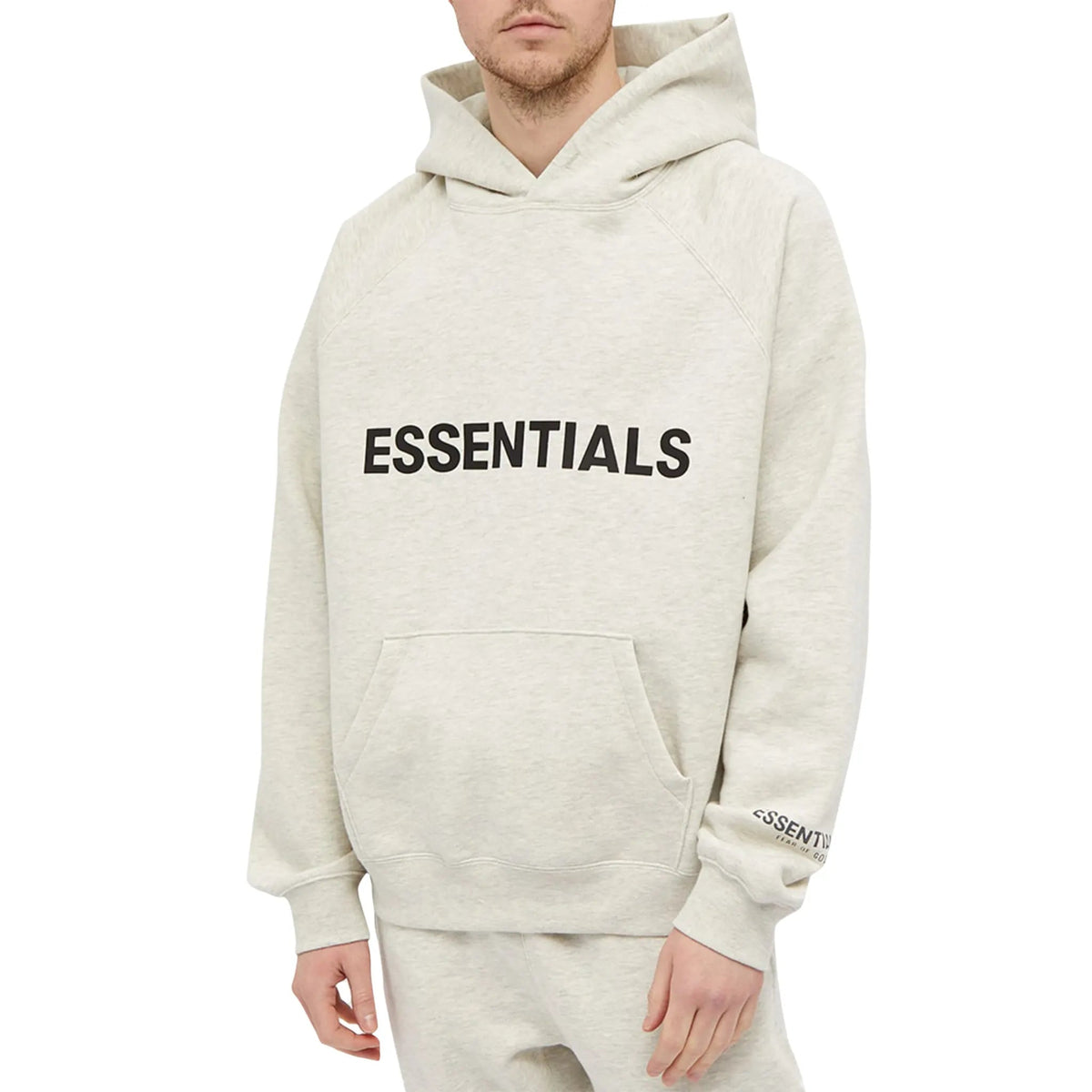 Fear Of God Essentials Oatmeal Knit Hoodie