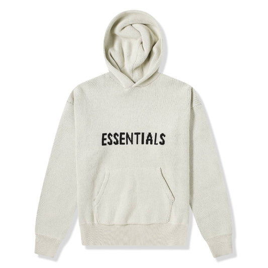 Fear Of God Essentials Oatmeal Knit Hoodie