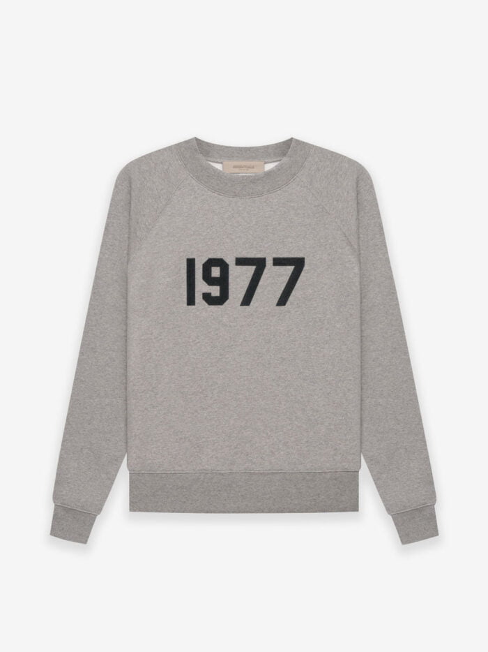 Essentials Crewneck 1977 Sweatshirts Dark Gray