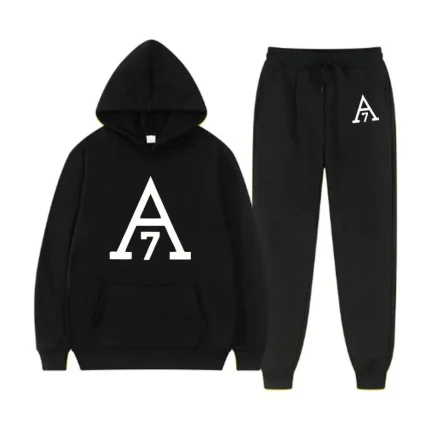 Essentials A7 Logo Tracksuit Black