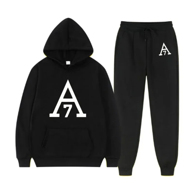 Essentials A7 Logo Tracksuit Black