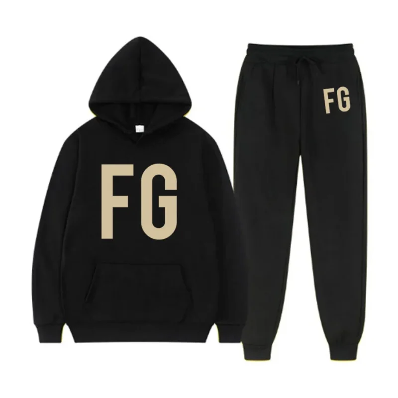 Essentials FG Logo Tracksuit Black
