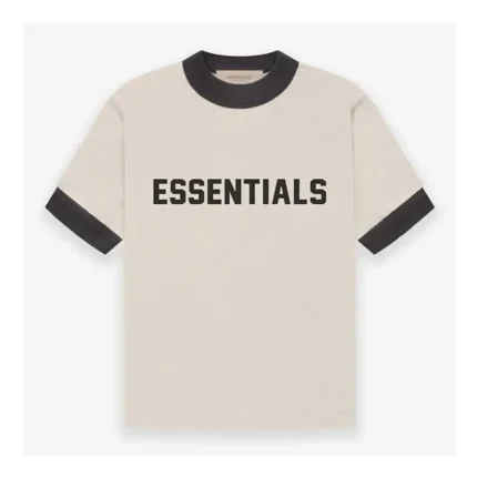Essentials Kids V Neck Wheat T-Shirts